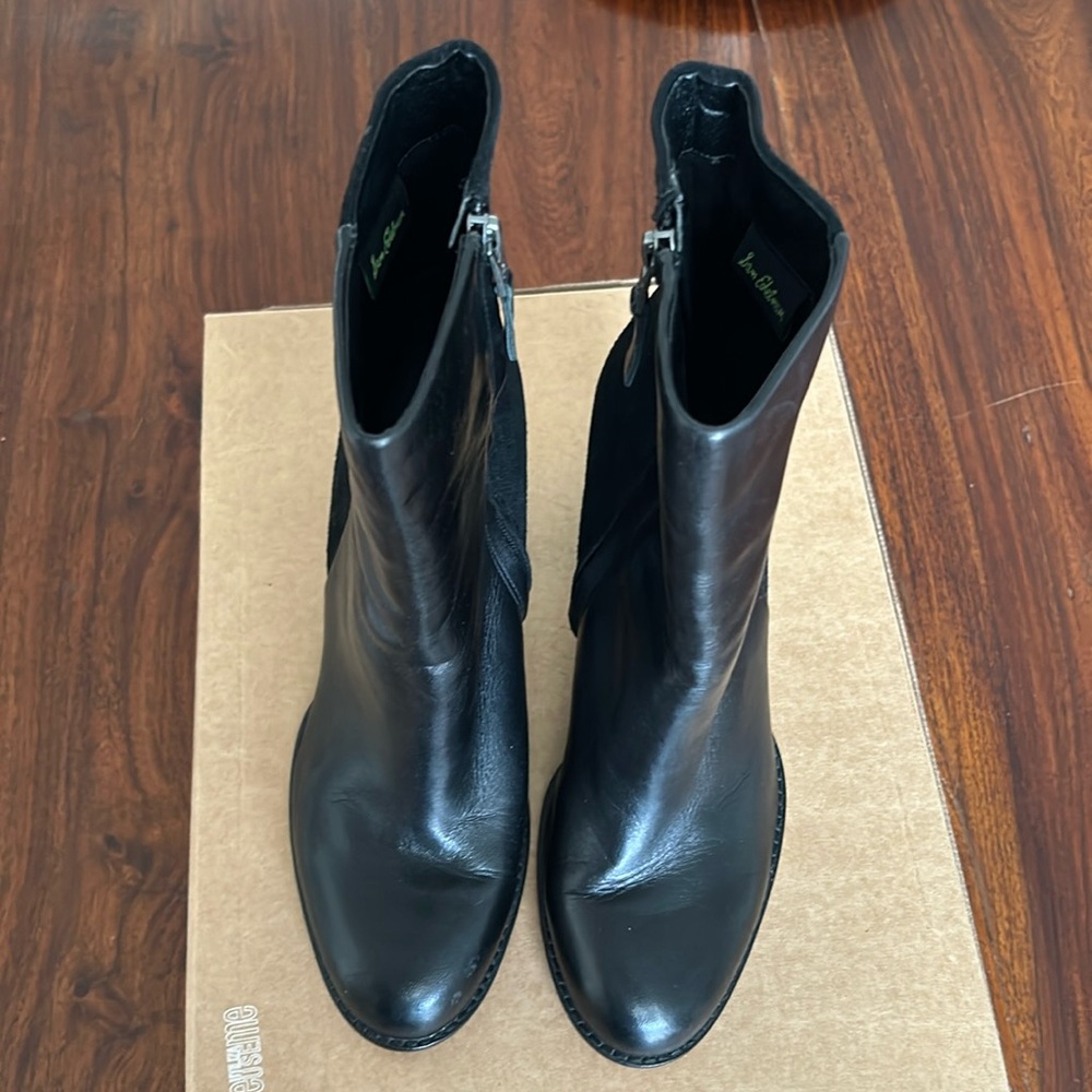 Sam Edelman Black leather and suede boots